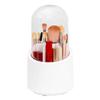 AFRAND Makeup Brush Holder with Lid.360 rotating Dustproof Make Up Brushes organizer with Clear Acrylic Cover, Spinning Cosmetics holders Storage Box for Vanity Home Office Countertop bathroom view 1