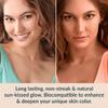 Self Tanner Bronzing Drops - Anti Aging Gradual Sunless Tanning Drops, Natural Hydrating Glow for Face & Body with Vitamin C - Fake Tan Lotion, Vegan & Cruelty Free, 1 oz view 2