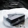 MARLOWE. No. 106 Charcoal Soap 7 oz (3 Bars) Body Bar Soap for Men, Cleansing, Purifying & Hydrating with Natural Extracts, Shea Butter, Olive Oil & Green Tea Extracts, Fresh Woodsy Scent view 3