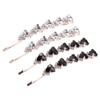 BIUDECO Fashion Rhinestone Hair Barrettes Shiny Diamond Crystal Triangle Hair Clip Clamp Set of 4 for Girls Women view 1