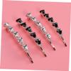 BIUDECO Fashion Rhinestone Hair Barrettes Shiny Diamond Crystal Triangle Hair Clip Clamp Set of 4 for Girls Women view 3