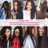 Brazilian Wool Hair Yarn for Braids 100% Brazilian Wool Hair Acrylic Yarn for African Braids/Spring Twist/Faux Locs/Wraps with Crochet Hook(8 Roll, Natural Black) view 4