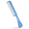 The Hair Doctor Handle Comb with silky smooth rotating teeth reduces hair breakage and hair loss (22 Stainless Teeth, Ice Blue) view 1