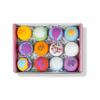 12 Pack Bath Bombs Balls MSDS 100% Organic Ingredients Natural Essential Oil Bath Bombs: Rose, Aloe, Milk, Lavender, Honey, Jasmine and Lemon view 2