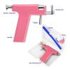 Longbeauty 550pcs Ear Piercing Gun Kit Stainless Steel Body Piercing Tools Studs Earrings Nose Lip Navel Piercing Machine for Home Salon Piercing Needles (Pink-550pcs) view 4