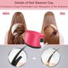 Heat Cap for Deep Conditioning, Ingeware Thermal Cap for Hair Steamer Cap for Natural Hair Portable Electric Heat Hair Spa Cap for Home Use Pattern (Rose Red) view 2