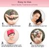 Heat Cap for Deep Conditioning, Ingeware Thermal Cap for Hair Steamer Cap for Natural Hair Portable Electric Heat Hair Spa Cap for Home Use Pattern (Rose Red) view 3