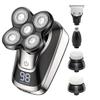 Electric Razor for Men, 5in1electric Shaver Grooming Kits Electric Facial Body Wet And Dry Razor Men Beard Rotary Rechargeable Shaving Bald Machine view 1