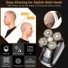 Electric Razor for Men, 5in1electric Shaver Grooming Kits Electric Facial Body Wet And Dry Razor Men Beard Rotary Rechargeable Shaving Bald Machine view 2