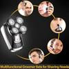 Electric Razor for Men, 5in1electric Shaver Grooming Kits Electric Facial Body Wet And Dry Razor Men Beard Rotary Rechargeable Shaving Bald Machine view 4