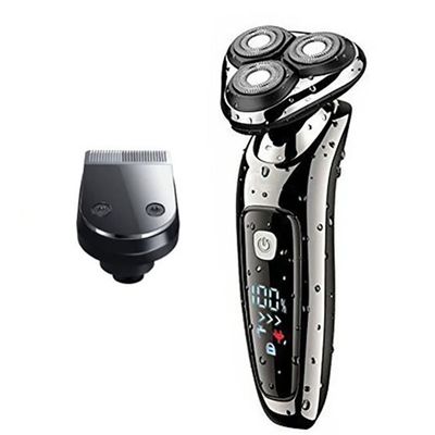 Electric Razor for Men, Wet Dry Digital Display Rechargeable Electric Shaver Facial Rotary Electric Razor For Men Pro Beard Shaving Machine Hair Trimme