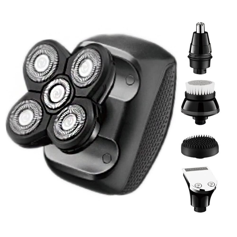 Electric Razor for Men, IPX4 Electric Shaver Grooming Kits Facial Body Electric Wet And Dry Razor Men Beard Rotary Shaving Machine Bald Rechargeable Set