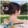 4.3 Inch Large Metal Hair Claw Clips for Women Big Claw for Thick Nonslip Hair Clips 90's Strong Hold jaw Clamp Grips Perfect Fashion gold Accessories (6 Pcs) view 2