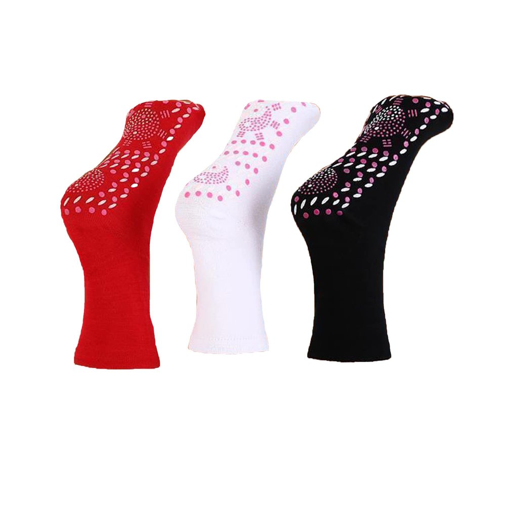 Legou Winter socks self-heating foot warming socks anti-chill thickened foot massage socks Mixed color 3 pairs