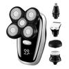 Electric Razor for Men, 5 In 1 Grooming Kits Electric Shaver Facial Body Electric Razor For Men Beard Wet Dry Rotary Shaving Machine Bald Rechargeable Set view 1