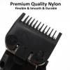 Professional Hair Clipper Attachment Combs Cutting Guides Guards #3170-400, 1/8", 1/4", 3/8", 1/2" Compatible with Most Wahl Standard Full Sized 5 Star Series Magic Clip Senior Hair Clippers (Black) view 3