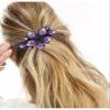 5 Pcs double flower decorative jeweled rhinestone hair clip pretty fancy floral thick crystal hair clips for women beautiful fashion designer asian accessories long chinese korean vintage ornaments view 3