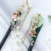 4 Pcs Japanese Chinese Hair Stick Retro Wooden Hairpin Flower Hair Chopsticks Vintage Hanfu Pins Headdress Classic Hair Fork for Long Hair Women view 3