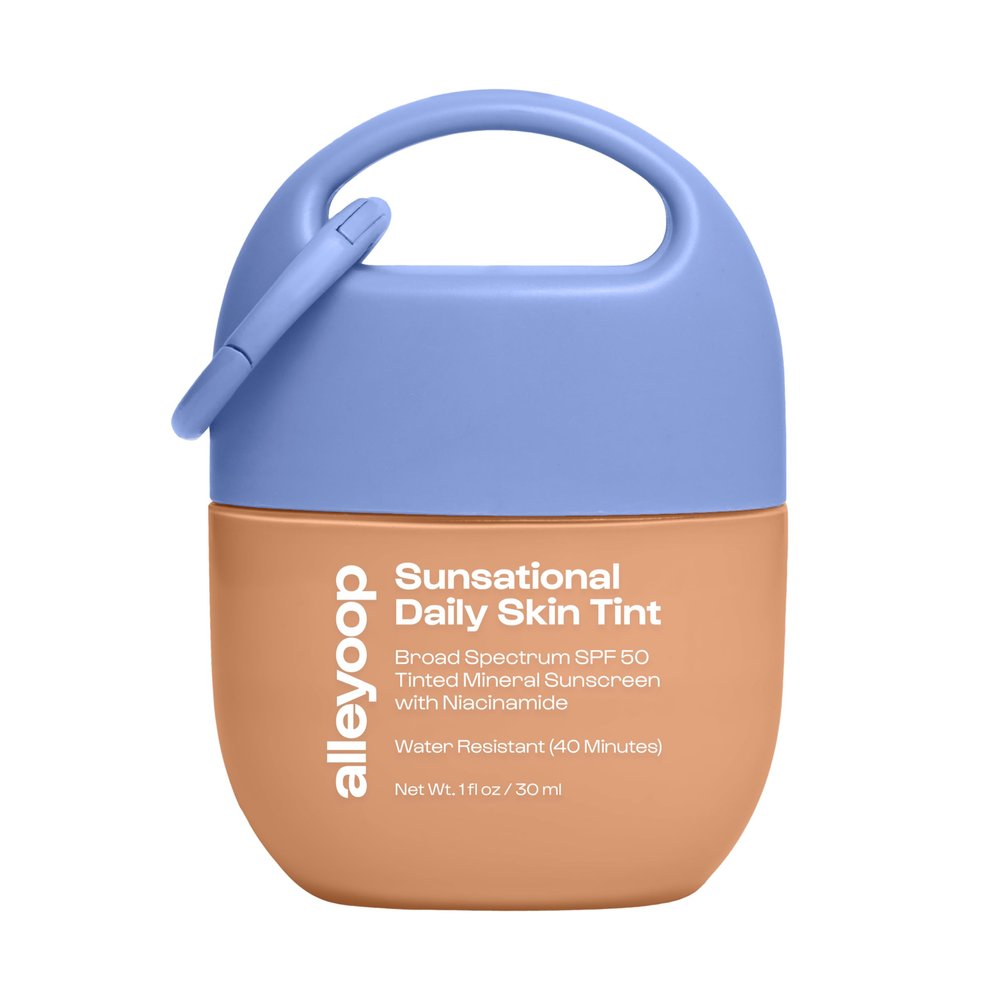 Alleyoop Sunsational Tinted Moisturizer SPF 50 for Face Broad Spectrum  100% Mineral Face Sunscreen with Jojoba, Hydrating & Soothing Tinted Sunscreen, Vegan & Cruelty-Free (Beam)