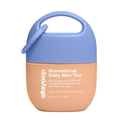 Alleyoop Sunsational Tinted Moisturizer SPF 50 for Face Broad Spectrum  100% Mineral Face Sunscreen with Jojoba, Hydrating & Soothing Tinted Sunscreen, Vegan & Cruelty-Free (Sunrise)