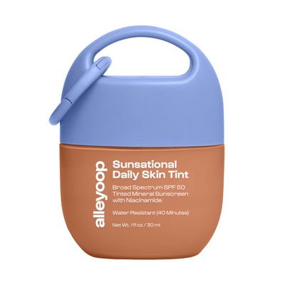 Alleyoop Sunsational Tinted Moisturizer SPF 50 for Face Broad Spectrum  100% Mineral Face Sunscreen with Jojoba, Hydrating & Soothing Tinted Sunscreen, Vegan & Cruelty-Free (Golden Hour)