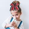 10 PCS 7" Large Glitter Cheer Bows Girls Red Black Ponytail Holders Hair Bows Bulk Elastic Hair Ties Accessories for Cheerleaders Teens Women Teams Competition Sports Pack of 10 view 2