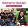 CEELGON 20 PCS 8" Large Cheer Bows Maroon Ponytail Holder Girls Elastic Hair Ties Hair Accessories for Teens Women Girls Softball Competition Sports Cheerleaders view 2