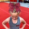 CEELGON 20 PCS 8" Large Cheer Bows Maroon Ponytail Holder Girls Elastic Hair Ties Hair Accessories for Teens Women Girls Softball Competition Sports Cheerleaders view 3