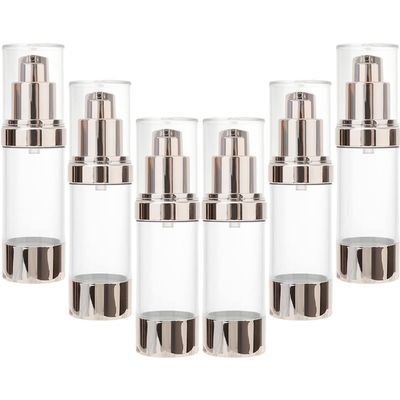Beaupretty 6pcs Airless Pump Lotion Dispenser Bottles Lightweight Travel Containers for Creams Lotions and Conditioners Leak Design for Daily Use and Travel