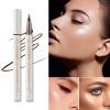Vtrem 2 Pcs Waterproof Liquid Eyeliner Long-Lasting Up to 24 Hours Eye Makeup Ultra-Fine Tip Eye Liner Smudge Resistant Liner,Freckle Pen, Dark Brown/Black view 2