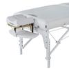 Master Massage 31" Montclair Pro Portable Massage Table Package, Memory Foam Cushioning, Reiki Panels, Shiatsu Cable Release- Tattoo Table, Spa Bed, Facial Bed (White with Ambient Light) view 3