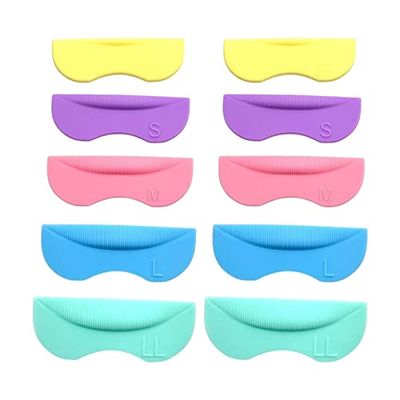 10Pcs Reusable Lash Perm Pads Eyelashes Separator Lifting Tool Comb Colorful Diferrent Curlness Eyelash Lift Pads for Lashes Curling Perming