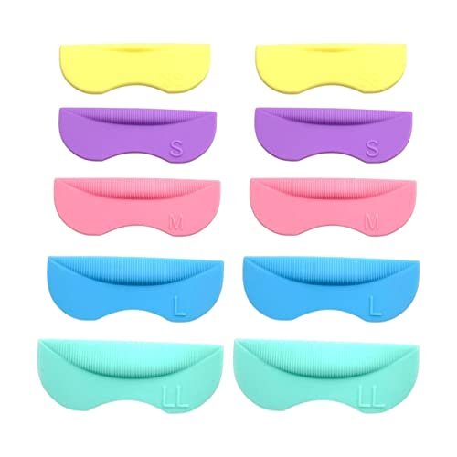 10Pcs Reusable Lash Perm Pads Eyelashes Separator Lifting Tool Comb Colorful Diferrent Curlness Eyelash Lift Pads for Lashes Curling Perming