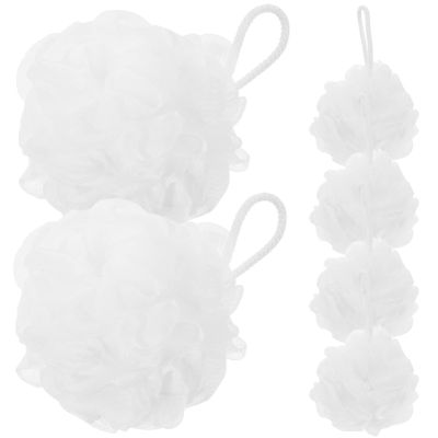 Healeved 6pcs Travel Bathing Wear-Resistant Shower Sponges for Daily Use Soft and Skin-Friendly Loofahs for Exfoliating and Foaming for Home and Travel