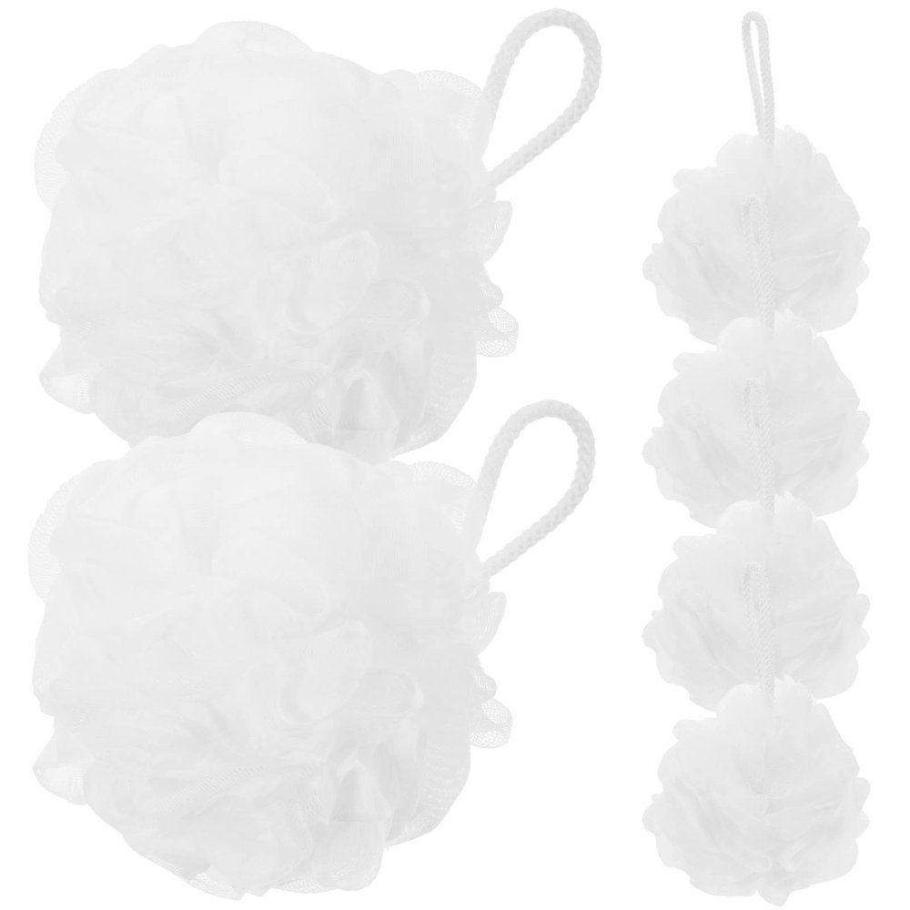 Healeved 6pcs Travel Bathing Wear-Resistant Shower Sponges for Daily Use Soft and Skin-Friendly Loofahs for Exfoliating and Foaming for Home and Travel
