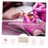 FRCOLOR 1set Nail Art Arm Rest Pillow Manicure Cushion with Table Mat Pu Material Comfortable Support for Nail Salon and Home Use Chic Design view 4