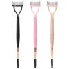 3 Pack Eyelash Comb Separator with Spoolie, Arc Designed Mascara Comb Dual Head Lash Separator Tool for Eyelash Extensions and Eyebrows (Black, Pink) view 1