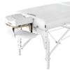 Master Massage Montclair Portable Massage Table, Professional Beauty Physiotherapy Bed Folding Facial Bed Extra Wide Pro Comfort Memory Foam Package with Reiki (White with Ambient Light) view 3