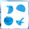 2pcs Wax Pot Liner, Silicone Wax Melt Warmer Liner with 2pcs Blue Silicone Wax Spatula Wax Warmer Liners Reusable Compatible with 16oz Electric Waxing Kit (Pink, Blue) view 3