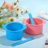 2pcs Wax Pot Liner, Silicone Wax Melt Warmer Liner with 2pcs Blue Silicone Wax Spatula Wax Warmer Liners Reusable Compatible with 16oz Electric Waxing Kit (Pink, Blue) view 4