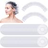 Retisee 500 Pcs Disposable Shower Caps Bulk 18.2 Plastic Clear Hair Caps Elastic Large Thick Waterproof Bath Covers for Women Hair Care Cleaning Supplies Spa Hotel Salon Home Travel Accessories view 1