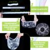 Retisee 500 Pcs Disposable Shower Caps Bulk 18.2 Plastic Clear Hair Caps Elastic Large Thick Waterproof Bath Covers for Women Hair Care Cleaning Supplies Spa Hotel Salon Home Travel Accessories view 4