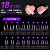 Gelike EC Extra Short Soft Gel Nail Tips Kit for Soak Off Nail Extensions Bundle with 6 in 1 Gel Nail Glue for Clear Acrylic Nails Long Lasting, Curing Needed UV Extension Glue view 4