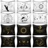 Amylove 12 Pieces Witch Tarot Zipper Pouch Bag Witch Tarot Cards Phase Bag Moon Crystals Cosmetic Witchy Purse Toiletry Aesthetic Gothic Makeup Pouch for Women view 1