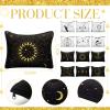 Amylove 12 Pieces Witch Tarot Zipper Pouch Bag Witch Tarot Cards Phase Bag Moon Crystals Cosmetic Witchy Purse Toiletry Aesthetic Gothic Makeup Pouch for Women view 2