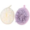 Beavorty 4pcs Exfoliating Bath Soft Mesh Bathing Scrubbers Rich Body Wash for Gentle Exfoliation for and Relaxation Beige view 1