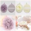 Beavorty 4pcs Exfoliating Bath Soft Mesh Bathing Scrubbers Rich Body Wash for Gentle Exfoliation for and Relaxation Beige view 2