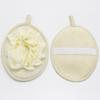 Beavorty 4pcs Exfoliating Bath Soft Mesh Bathing Scrubbers Rich Body Wash for Gentle Exfoliation for and Relaxation Beige view 3