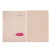 3 pcs Thicken Two sides Microblading Practice Silicon Skin Perfect for Permanent Makeup lip and Microblading Nano brows ombre Brows practice (Pink Skin +Silver Printing) view 1