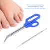 Toe Nail Clippers Adult Thick Nails Long Handle Set, Long Handle Toenail Scissors for Adult Seniors & Easy Reach with Ingrown Toenail File view 3